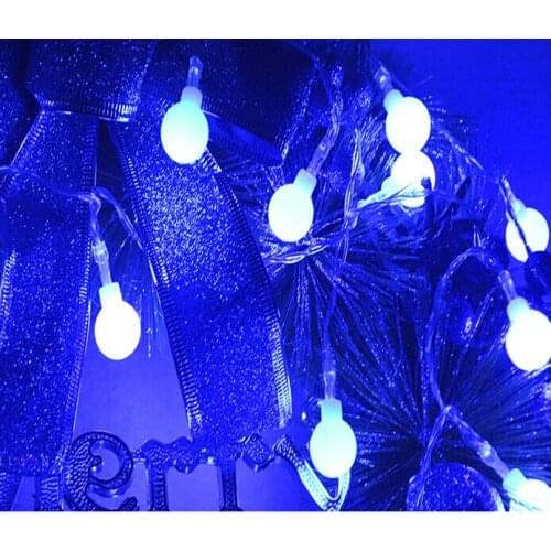 50LED warm white Battery Powered String Lights Halloween Christmas Xmas New Year Party Fairy Wedding Bar Decoration Lamp