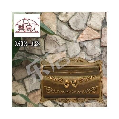 Hot Sale Aluminium alloy Mail Box Mailbox Metal Letters Post Box Wall Mounted Country Home Decor Garden Yard Supplies