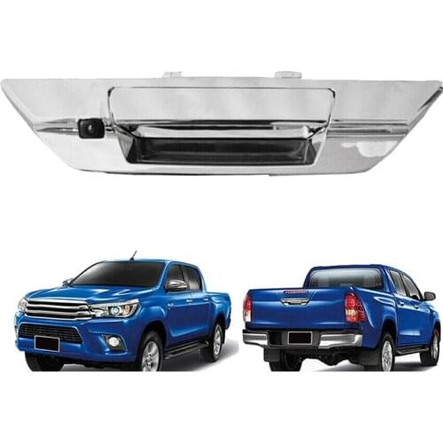 NEW-Car Rearview Backup Camera Tailgate Handle Camera Night Vision for Toyota Hilux Revo Vigo Limited Invincible 2015-2019