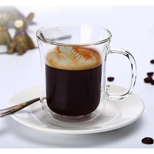 Double Walled Mug 300 Ml Borosilicate Handmade Glass Mug glass craft