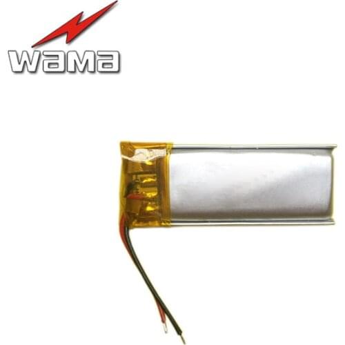 4pcs/lot Wama 041230 401230 Protected 120mAh Li-Polymer 3.7V Rechargeable Batteries for Bluetooth Speakers Earphones MP4 MP3 GPS