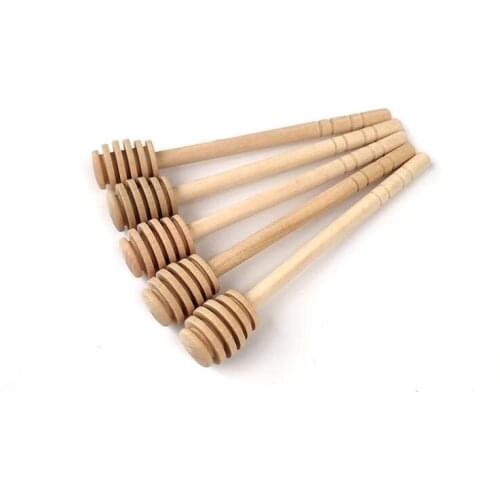 Mini 15cm long Wooden Honey Dippers Wedding Favors Honey Dipper spoon Gift LX2939