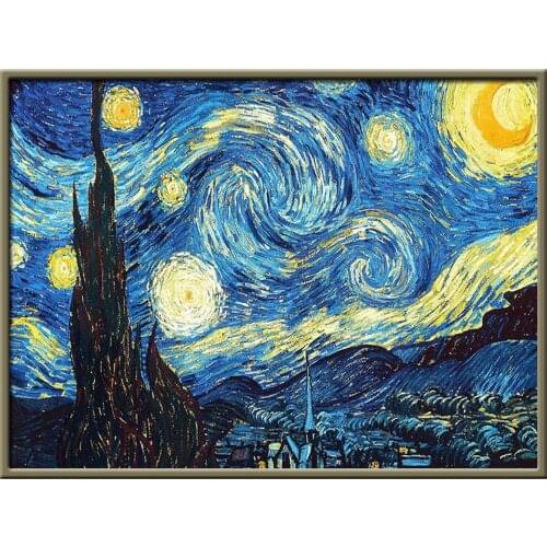 Tree Landscape DIY Embroidery Cross Stitch 11CT Kits Needlework Craft Set Cotton Thread Printed Canvas Home Decoration Sell