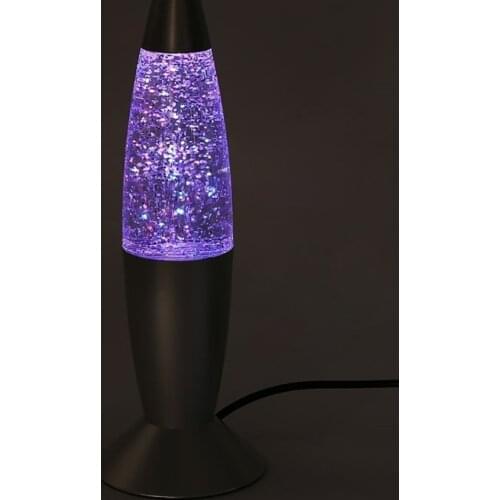 New Brand 1pc 3D Rocket Multi Color Changing Lava Lamp RGB LED Glitter Party Mood Night Light Christmas Gift Bedside Night lamp