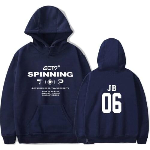 Personality New Fashion GOT7 Hoodies Men/Women Popular Casual Harajuku Sweatshirts Print GOT7 Pullover Hooded Streetwear