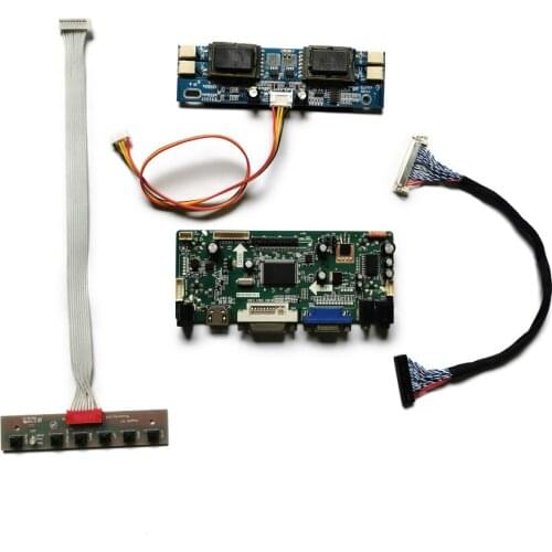 Fit LTM190E1/LTM190E4/LTM190EX/LTM190EP01 4CCFL 30 Pin VGA DVI M.NT68676 monitor controller board kit LVDS matrix 1280*1024