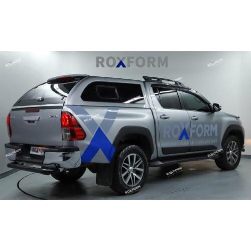 Roxform Fiberglass Truck Bed Tonneau Cover Hardtop Canopy Sliding Window For Toyota Hilux 2015 2016 2017 2018 2019 2020 2021