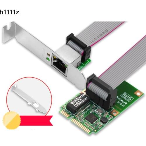 Mini PCI-E Network Card Network Adapter Internet Free Lan Adapter Ethernet Gigabit Network Card RJ45 Lan Card Realtek 8111 Chips