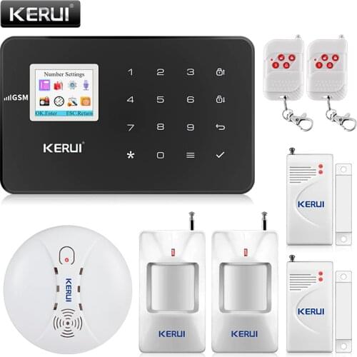 KERUI Anti-theft Alarm System Wireless Home GSM Security Alarm System Kit APP Control With Automatic Dial Motion Detector
