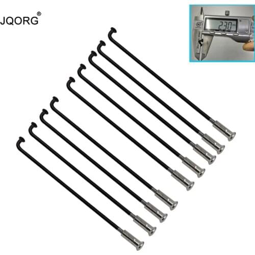 38 Pieces A Lot 13 G 2.3 mm J-bend E-bike Spokes 304 Stainless Steel Material Equal Diameter Black Color Electric Bicycle Spokes