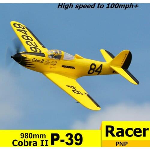 FMS RC Airplane 980mm P-39 P39 Cobra II High Speed Racing 4S 6CH Durable EPO PNP Scale Radio Control Model Plane Aircraft Avion