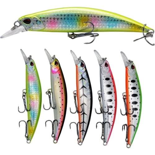 WLDSLURE Minnow 110MM 15G Fishing Lure Sinking Jerkbaits Hard Wobbler Artificial Bait Tackle