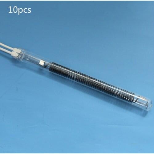 10pcs infrared lamp heater car paint physiotherapy lamp indoor carbon fiber heating element quartz tube 220V 1500/1600 / 2000W