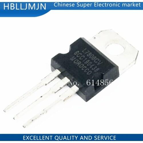 10PCS L7808CV TO220 L7808 TO-220 7808 LM7808 MC7808 ZJ