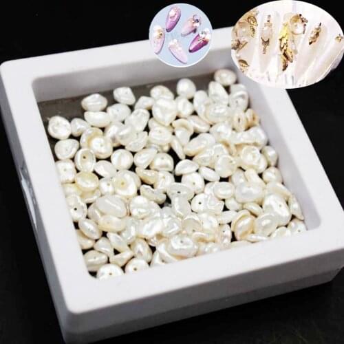 10pcs/pack Natural freshwater pearls Womens Baroque fashion nails Jewelry DIY necklace bracelets Earrings Jewelry accessories