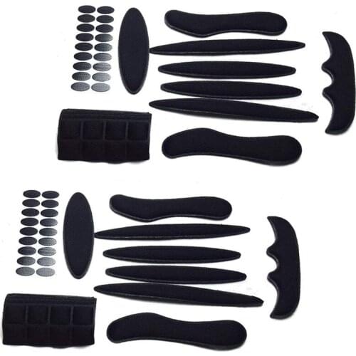 2 Pack Universal Cycling Replacement Sponge Pads Set Helmet Cushions Kit for Bike Cycling Motorcycle Helmet