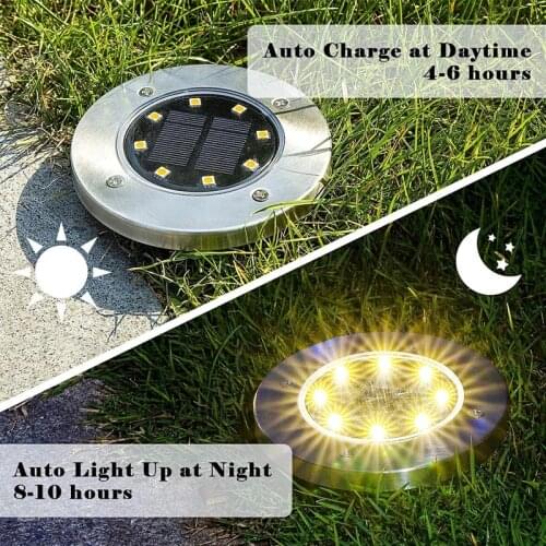 4pcs Waterproof Outdoor Solar Lights Garden Decorative Stake Lights Lawn Pathway Landscape Garden Walkway for Home Yard Lamps