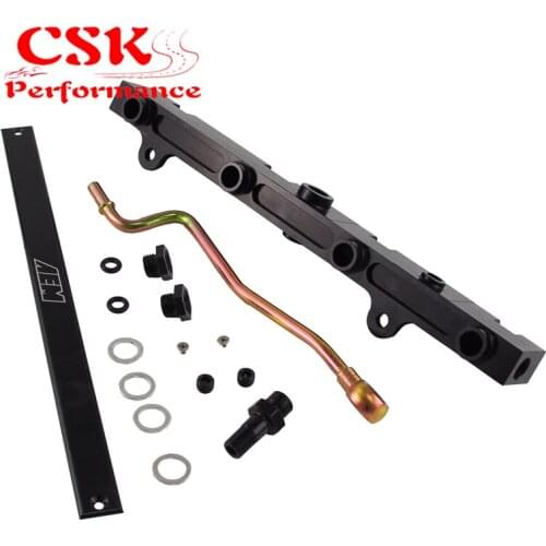 Aluminum Fuel Rail Fits For Acura RSX K20A K20A2 K20Z1 Type-S 2.0L 02-06 Red / Black
