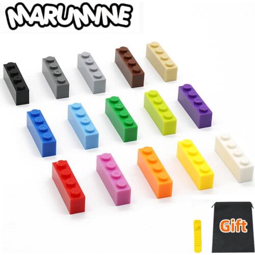 Marumine 3010 1x4 Dots Cube City Bricks Designer 40PCS MOC Classic Building Blocks Parts DIY Educational Toys for Children