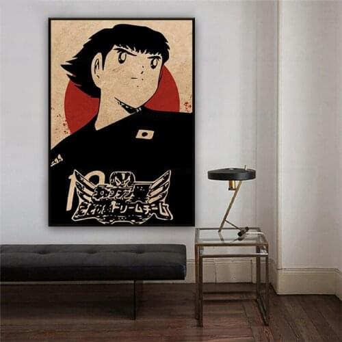 Captain Tsubasa Anime Art Canvas Poster Print Home Decor Painting