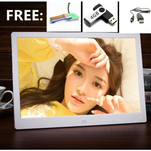 NEW 15 Inch LED Backlight HD 1280*800 Full Function Digital Photo Frame Electronic Album digitale Picture Music Video good gift