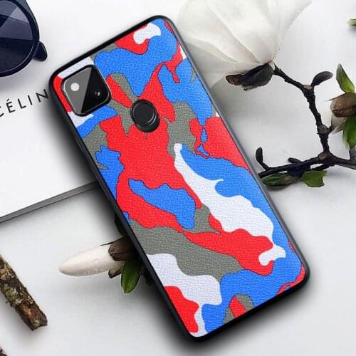 For Google Pixel 4 XL Case PU leather+TPU Camouflage protective Back Cover case for Google Pixel 4 4XL 4A pixle4 phone shell