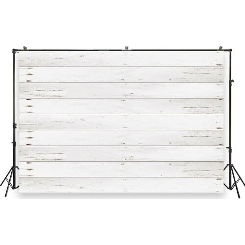 HUAYI Wood Texture Photography Backdrop Newborns Baby Child Studio Photo Background Old White Wooden Planks Floordrop W-7202