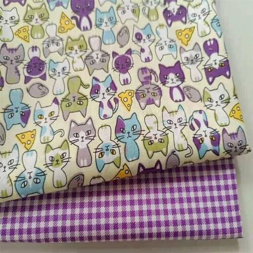 Cartoon Print Cotton Twill Fabric Patchwork Textile Cotton Fabric DIY Sewing Quilted Dormitory Baby Clothing Sheet Fabric
