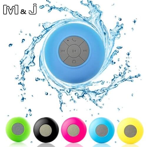 M&J Mini Portable Waterproof Bluetooth Speaker Wireless Hands-Free Speaker Shower Bathroom Swimming Pool Car Beach Outdoor