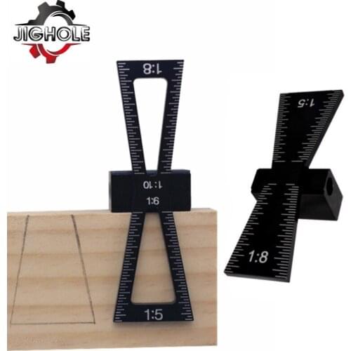 Dovetail Marker Guide Aluminum Alloy Dovetail Gauge Guide Making Jig 1:5 1:6 1:8 1:10 Slopes for Woodworking DIY Wooden Joints
