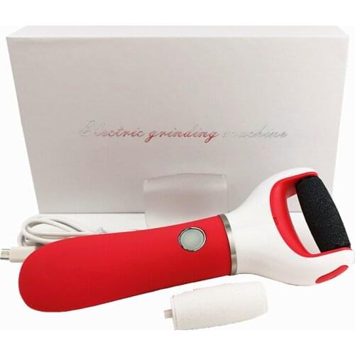 Rechargeable Electric Foot File Hard Dry Dead Skin Cuticle Callus Remover Homeuse Pedicure Pedi Tool Feet Skin Smooth Rollers