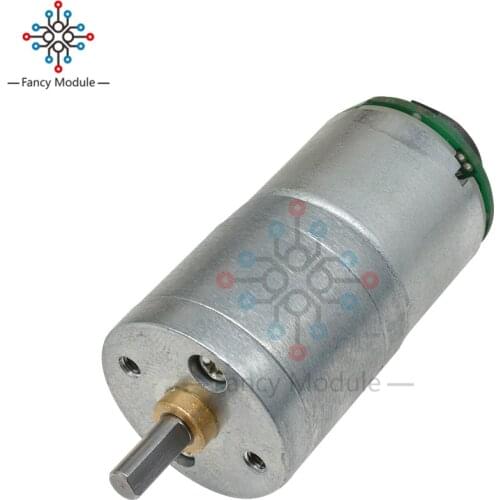 Diymore 25GA-310 Encoder DC Gear Motor 12V 100RPM Reduction Gearwheel Motor