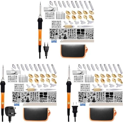 45 PCS Professional Wood Burner Pen with Constant Temperature 60W Wood Burning Tool Used for Embossing Carving Soldering