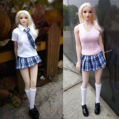 In Stock 1/6 Scale Sexy Female Figure Accessory Shirts Sock Tie Accessory Model for 12 inches Action Figure Body