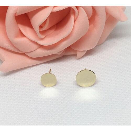 Silver Needle Accessories Gold-Plated Anti-Allergy Ear Studs Flat Support Sticky Ornament DIY Handmade Auricular Needle Tray