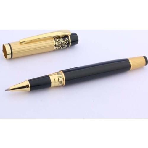 Luxury High quality hero 901 gift Rollerball Pen BLACK GOLDEN metal signature ink pen Stationery Office school supplies Writing