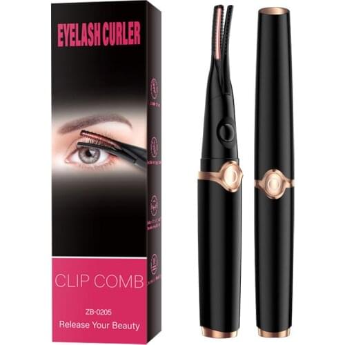 Electric Heated Eyelash Curler USB Charge Makeup Curling Kit Long Lasting Natural Eye Applicator Lash Lifting Accessories Beauty