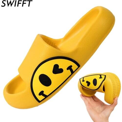 Parent-child Slippers 2021 New Summer Beach Slides Childrens Non-slip Sandals Women Men Platform Shoes Indoor Bathing Flip Flop