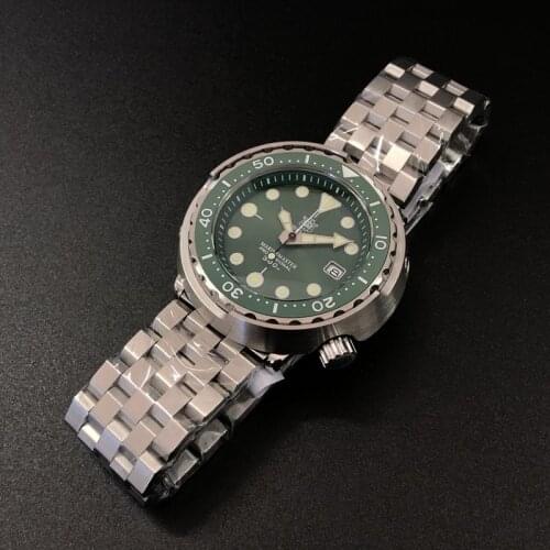 Steeldive SD1975 Bi-Color Luminous Ceramic bezel 30ATM 300m Waterproof Stainless Steel NH35 Mens Diving Watch Reloj