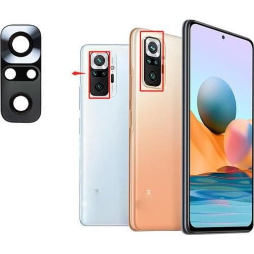 50/pcs New Rear Back Camera Glass Lens With Adhesive Sticker For Xiaomi Redmi Note 10 Pro Max 2021 M2101K6I