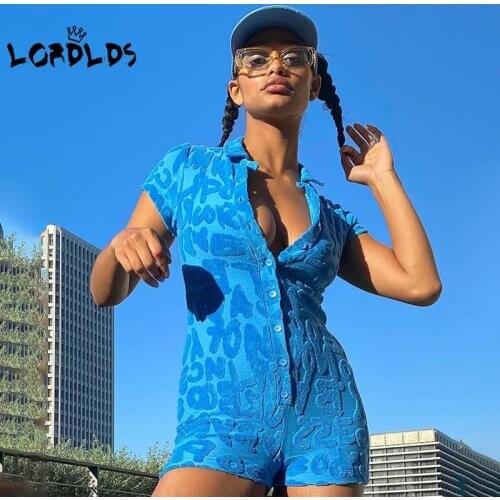 LORDLDS Short Sleeve Romper Women Y2k Summer Fashion Clothes Bodycon One Piece Party Outfit Rompers Womens Jumpsuit Shorts