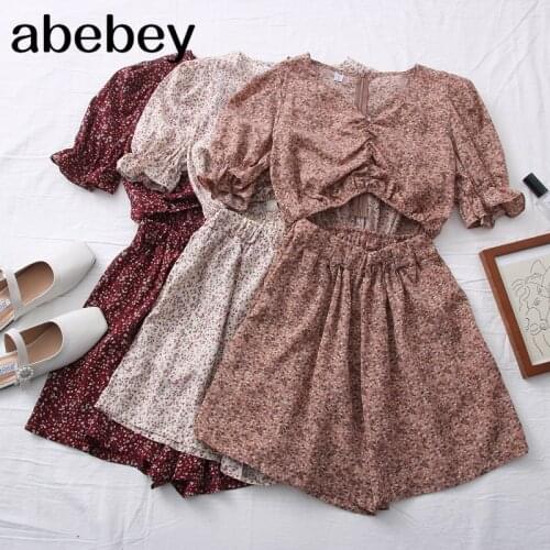 2021 New Spring Summer Autumn Elegant Solid Jumpsuits Women Office Lady short Sleeve With Belt O Neck Pleated Wide Leg Trousers