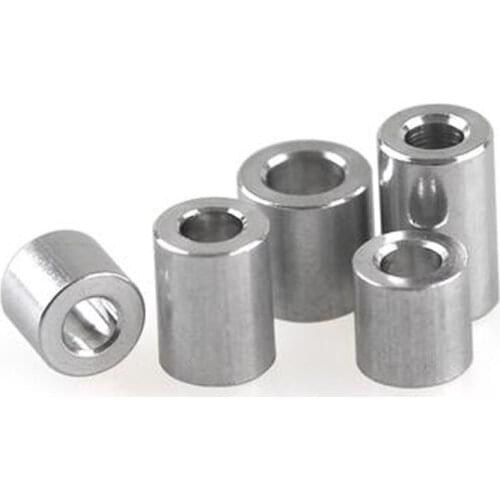 10pcs 4.1mm Inner Diameter Aluminum Alloy Pipe Sleeve Gasket Spacer D7 Outer Diameter 10mm-16mm Thickness