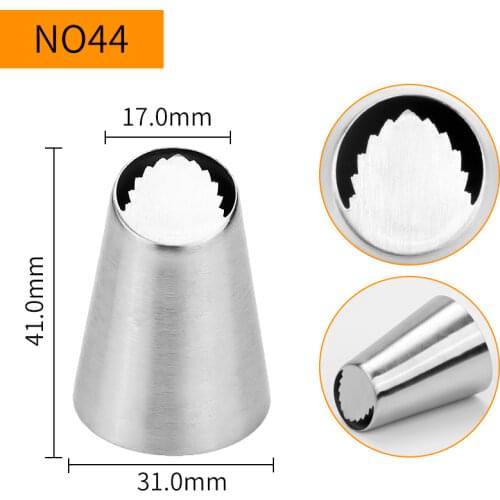 30pcs/lot)Free Shipping New Stainless Steel Cake Decorating Russian Flower Nozzle #NO44