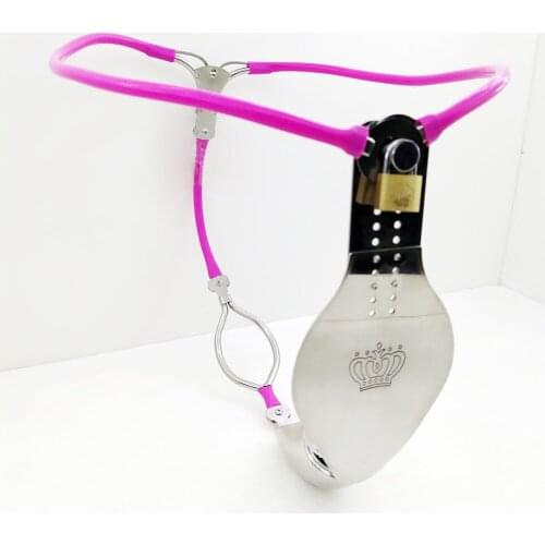 2021 Stainless Steel Portable Male Chastity Belt Adjustable Pant Bdsm Bondage Penis Cage Chastity Lock Device Sex Toys For Man