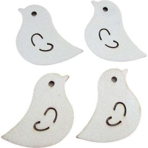 30pcs/set wholesale high quality lucky bird die cutting wood Angle Wedding decoration 48mm*45mm 1187