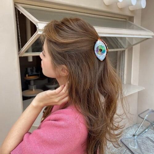 Cute eye shaped hair claws headwear hair accessories