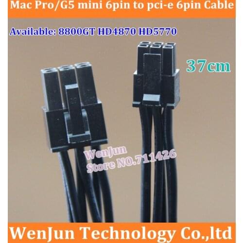 Free Shiping 100pcs for Mac Pro/G5 mini 6pin to pci-e 6pin video card power cable for 7800GT 8800GT FX4500 HD5770 GTX285 HD4870