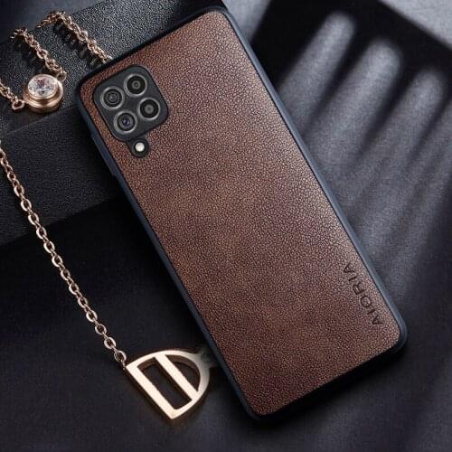 Case for Samsung galaxy M32 with Retro business PU leather Skin design phone cover for samsung galaxy m32 case funda capa