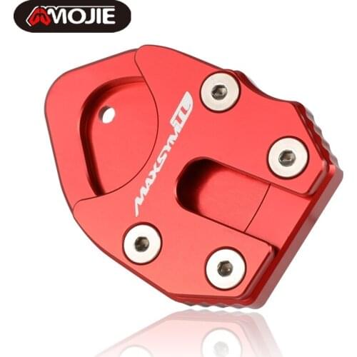 CNC Aluminum Motorcycle Side Stand Enlarger Kickstand Enlarge Plate Pad Accessories FOR SYM MAXSYM TL 500 TL500 2019 2020 2021